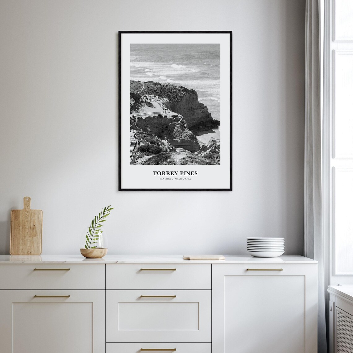 Torrey Pines Coastal Cliffs San Diego California Travel Poster - Image 2