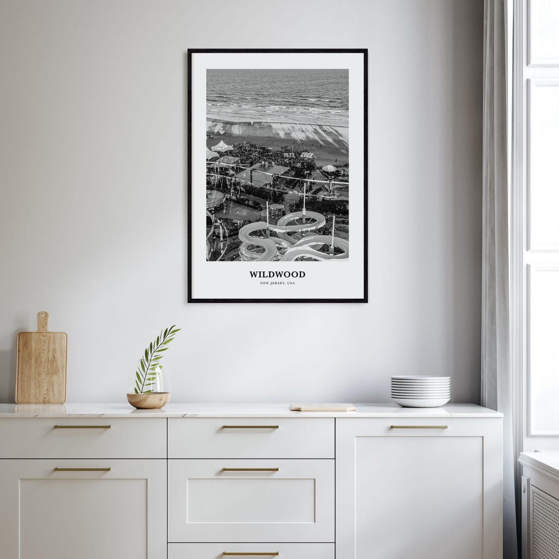 Wildwood Wall Art Wildwood Wall Decor Wildwood Poster Wildwood Home Decor Wildwood Travel Gift Wildwood Travel Print - Image 2