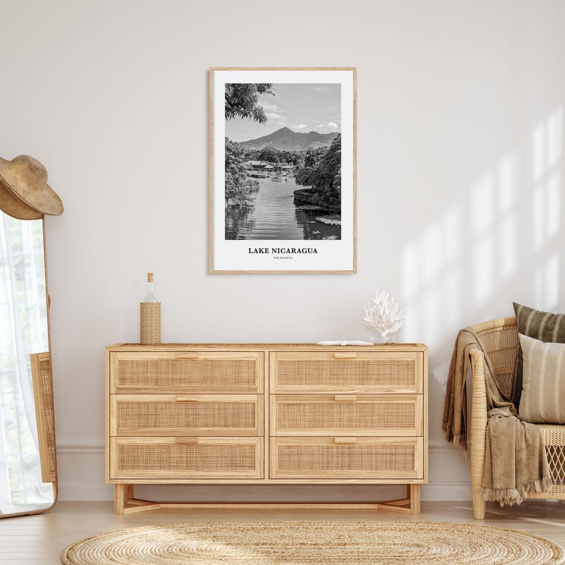 Lake Nicaragua Wall Art Lake Nicaragua Wall Decor Lake Nicaragua Poster Lake Nicaragua Home Decor Lake Nicaragua Travel Gift - Image 3