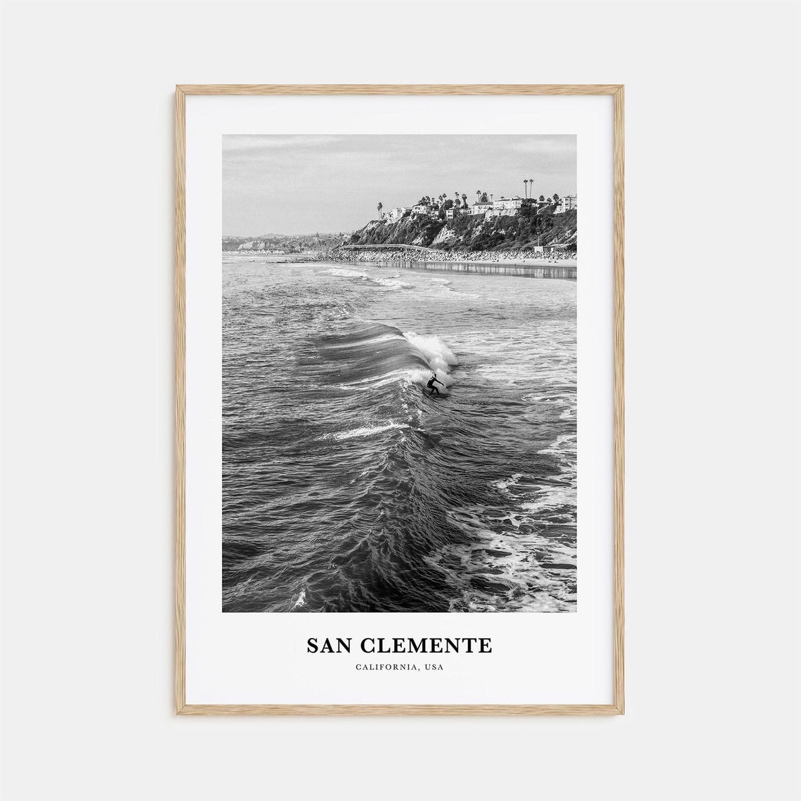 San Clemente California Surfer Wave Beach Coast Photo Poster