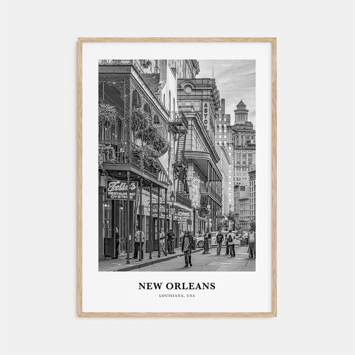 New Orleans Louisiana French Quarter Bourbon Street Photo Poster