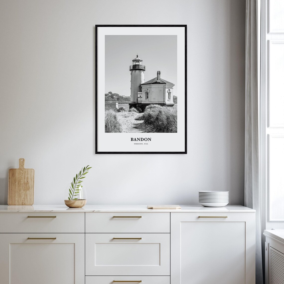 Historic Bandon Oregon Lighthouse Among The Coastal Dunes Poster - Image 2