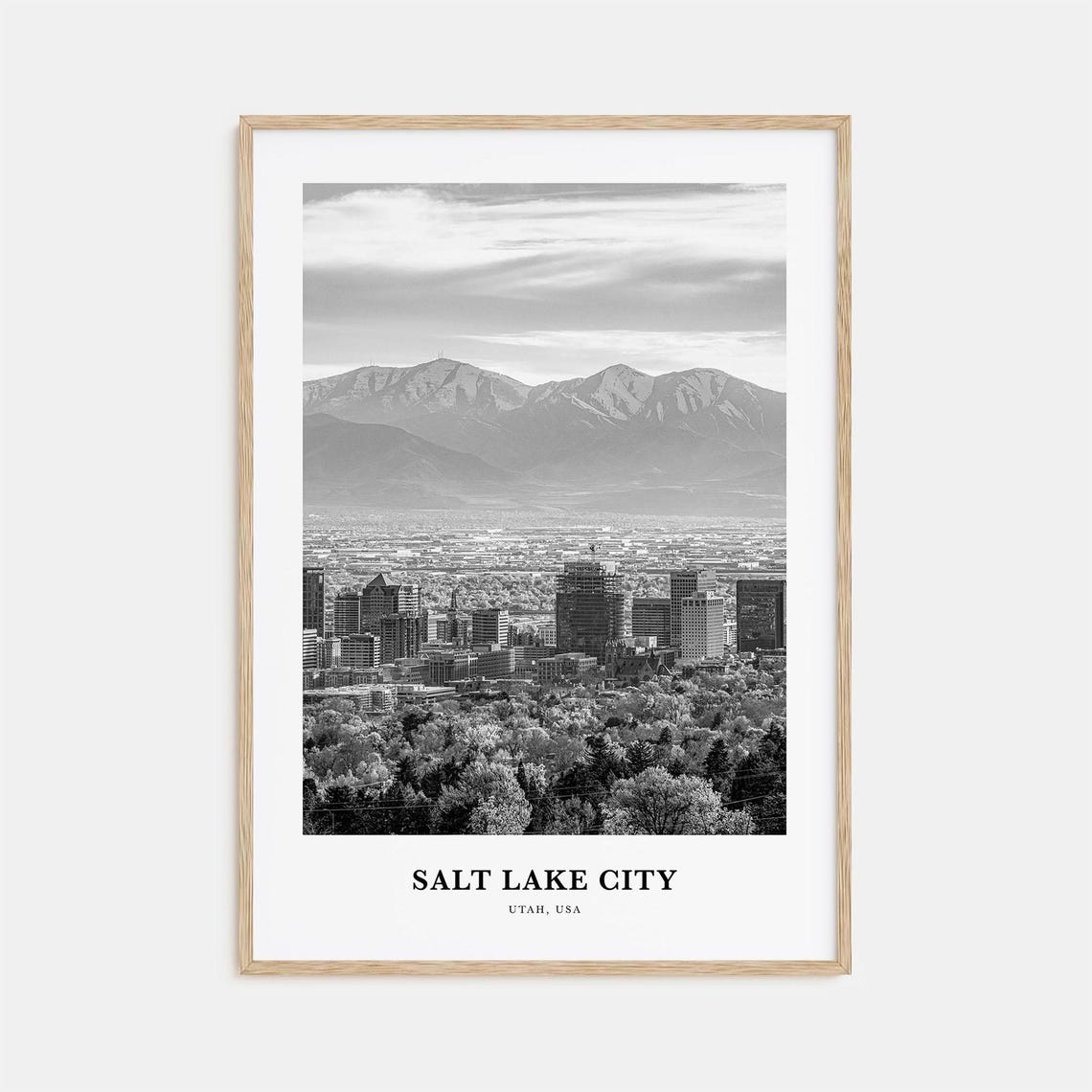 Salt Lake City Wall Art No 2 Salt Lake City Wall Decor Salt Lake City Poster Salt Lake City Home Decor Salt Lake City Travel Gift