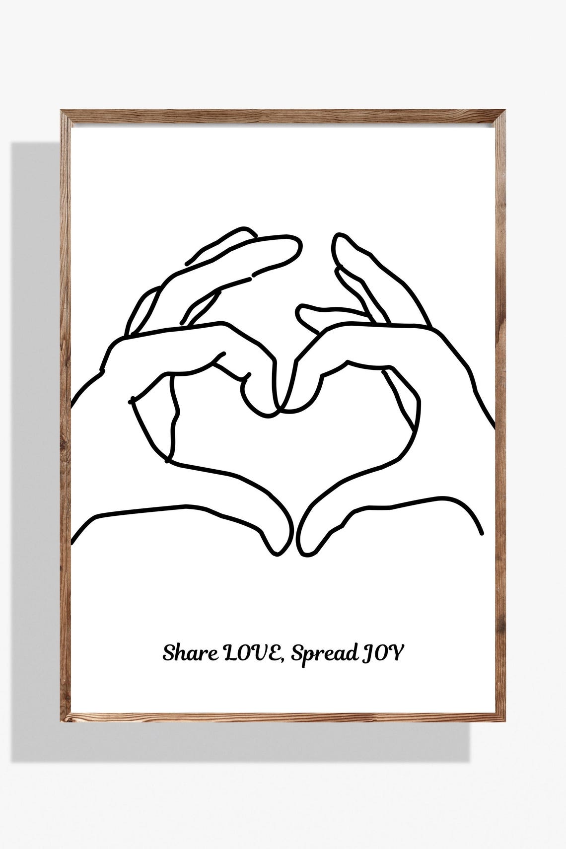 Modernminimalist Heart Line Art Print Share Lovehomeoffice Decor Artworksimplescandinavianboho Aesthetics - Image 3
