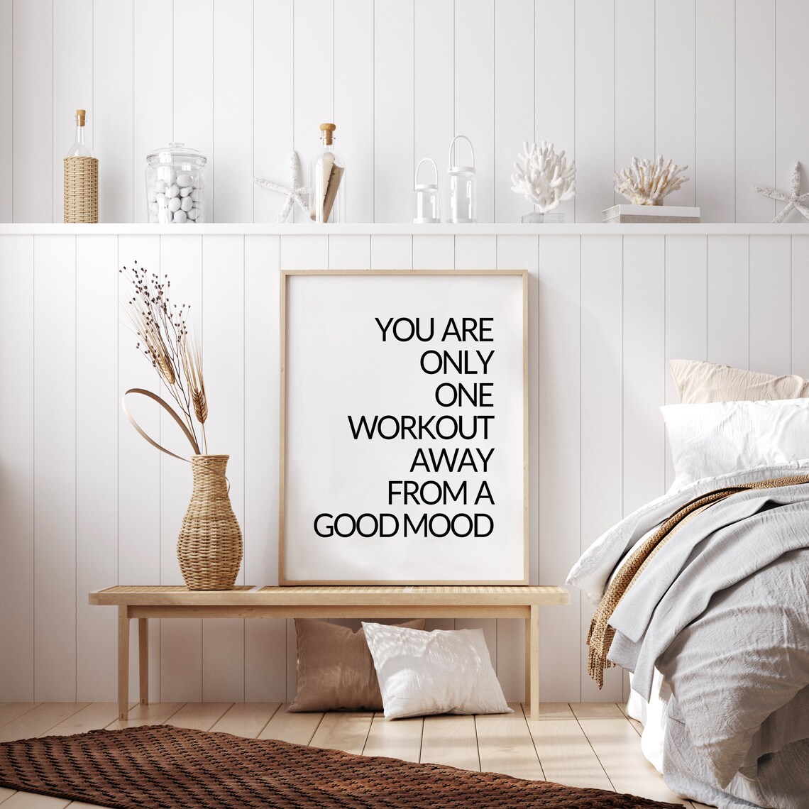 You Are Only One Workout Away From A Good Mood Gym Poster Art - Image 3