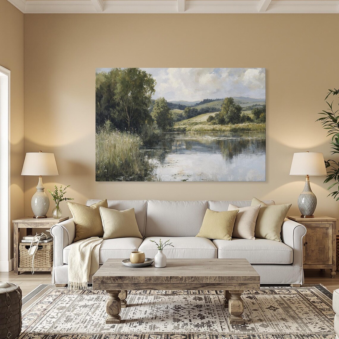 Rustic Nature Scene Landscape Wall Art Print - Image 5