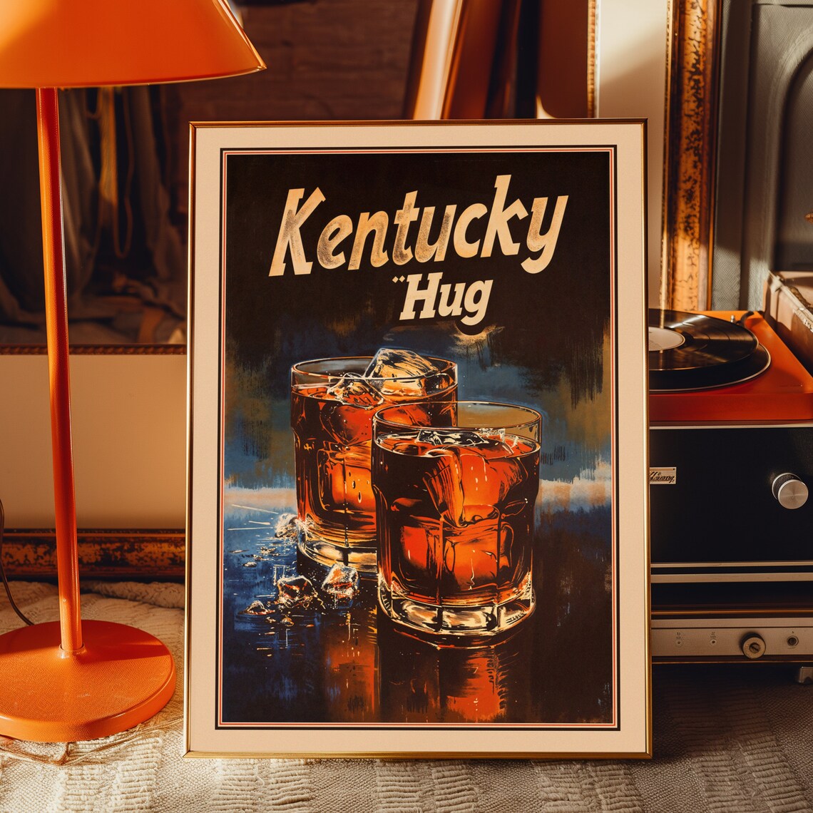 Bourbon Kentucky Hug Vintage Liquor Ad Poster - Image 4