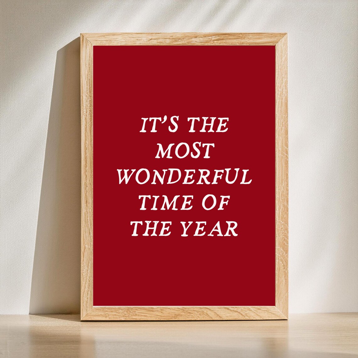 It's the Most Wonderful Time of the Year Christmas Carol Poster