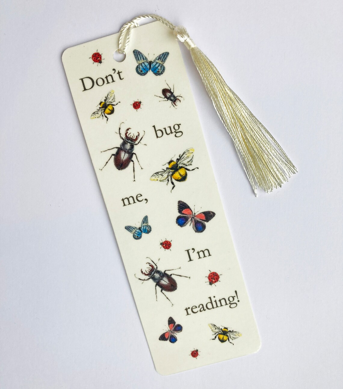 Bugs Bookmark, Children’s Gift Don’t Bug Me I’m Reading
