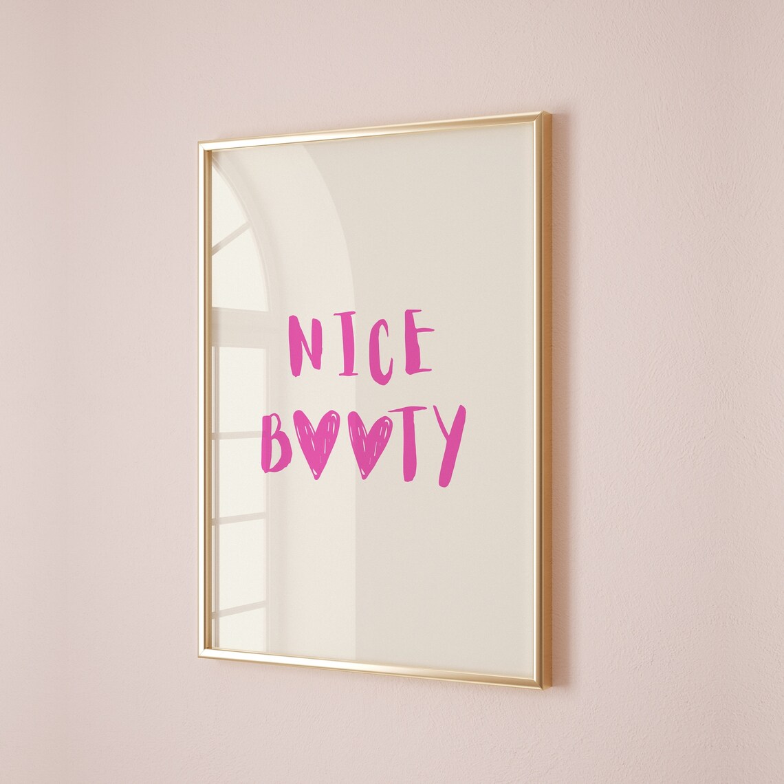 Nice Booty Bathroom Quote Art Print, Trendy Decor - Image 2