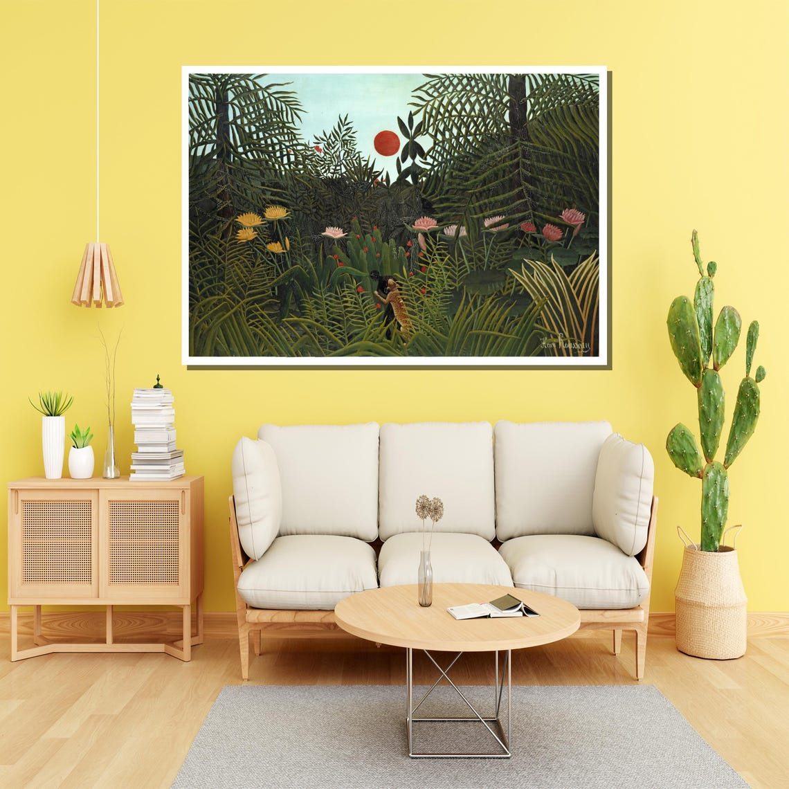 Henri Rousseau The Dream Lush Moonlit Tropical Jungle Art Poster - Image 4