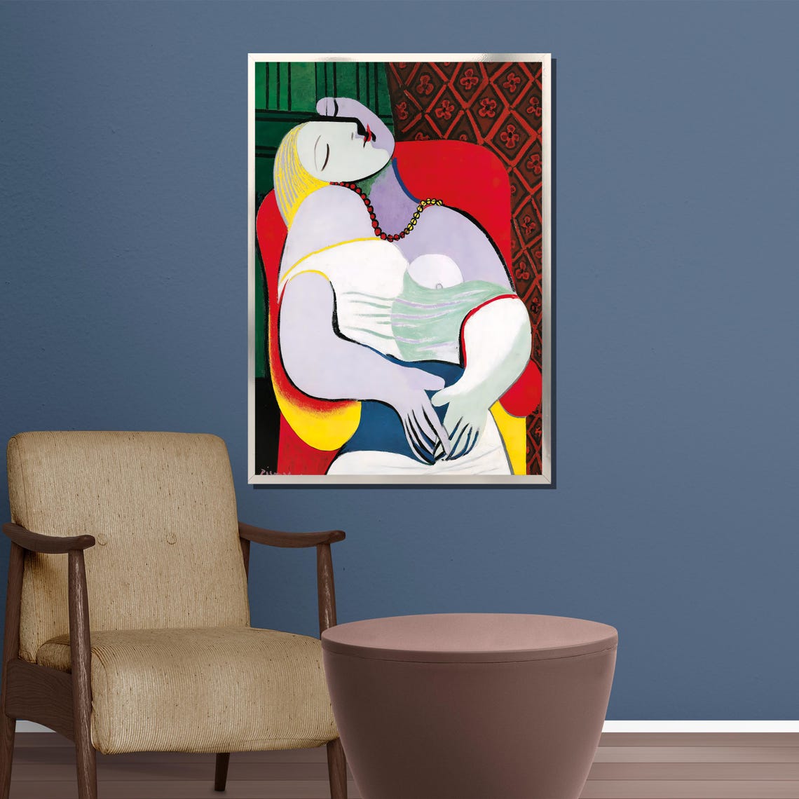 Pablo Picasso Le Rve Wall Art Abstract Modernist Masterpiece Colorful Home Dcor - Image 5