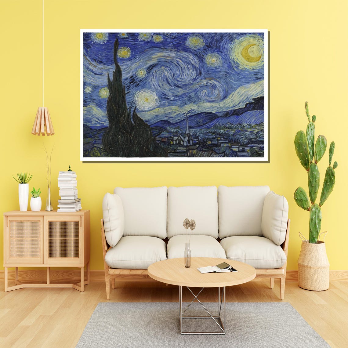 Van Gogh Starry Night Iconic Swirling Sky Masterpiece Poster - Image 4