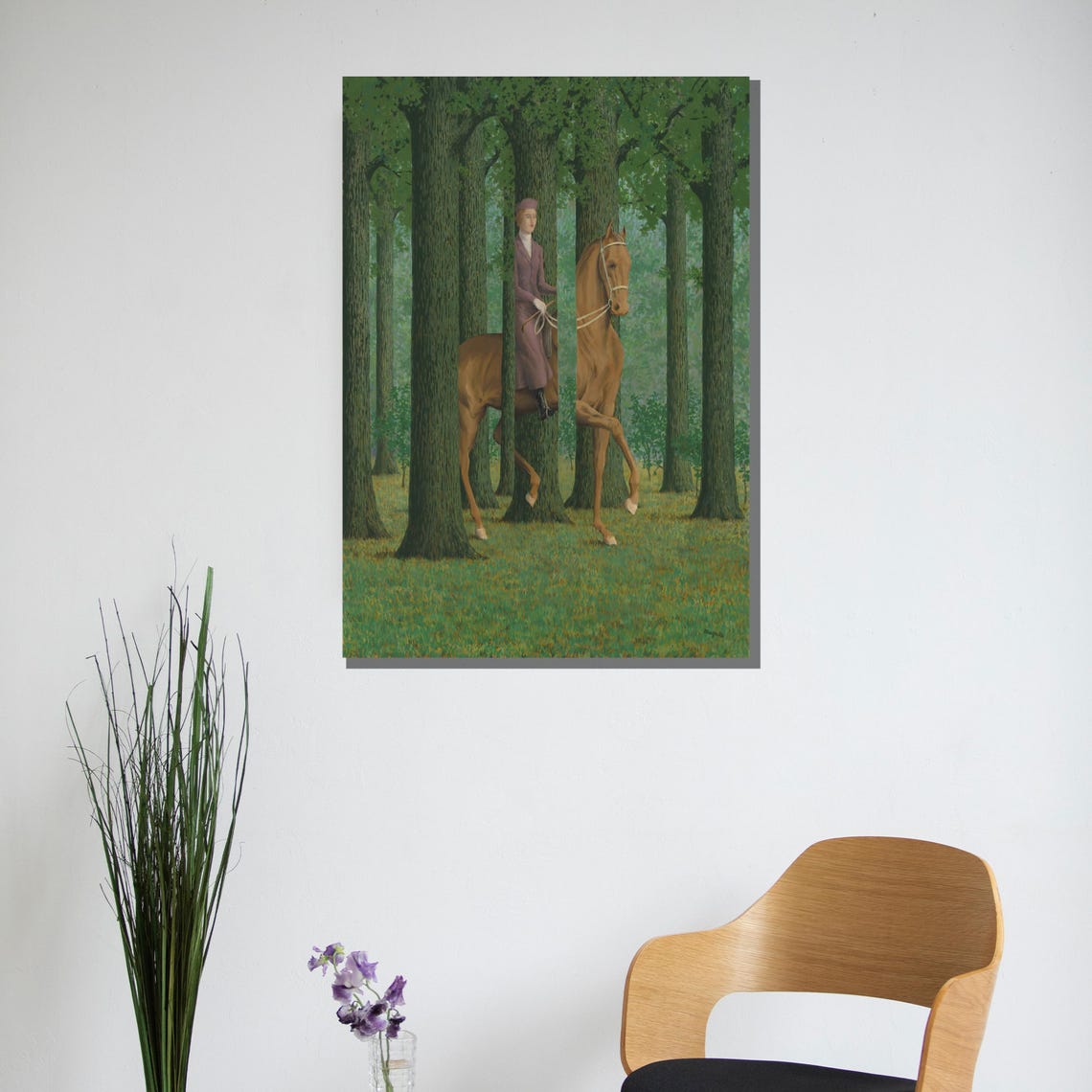 Rene Magritte The Blank Signature Surrealist Forest Puzzle Poster - Image 3