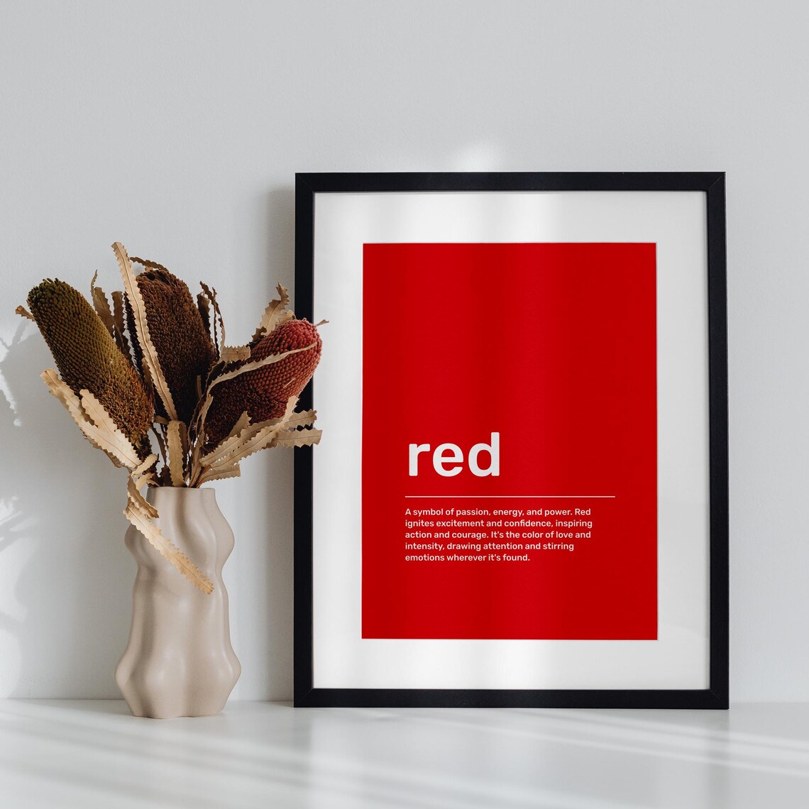 Red Definition Poster, Dictionary-Inspired Wall Decor - Image 2