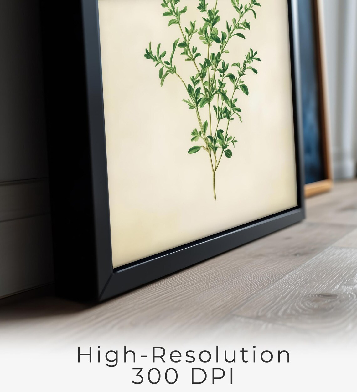 Thyme Wall Art, Minimalist Botanical Decor - Image 2