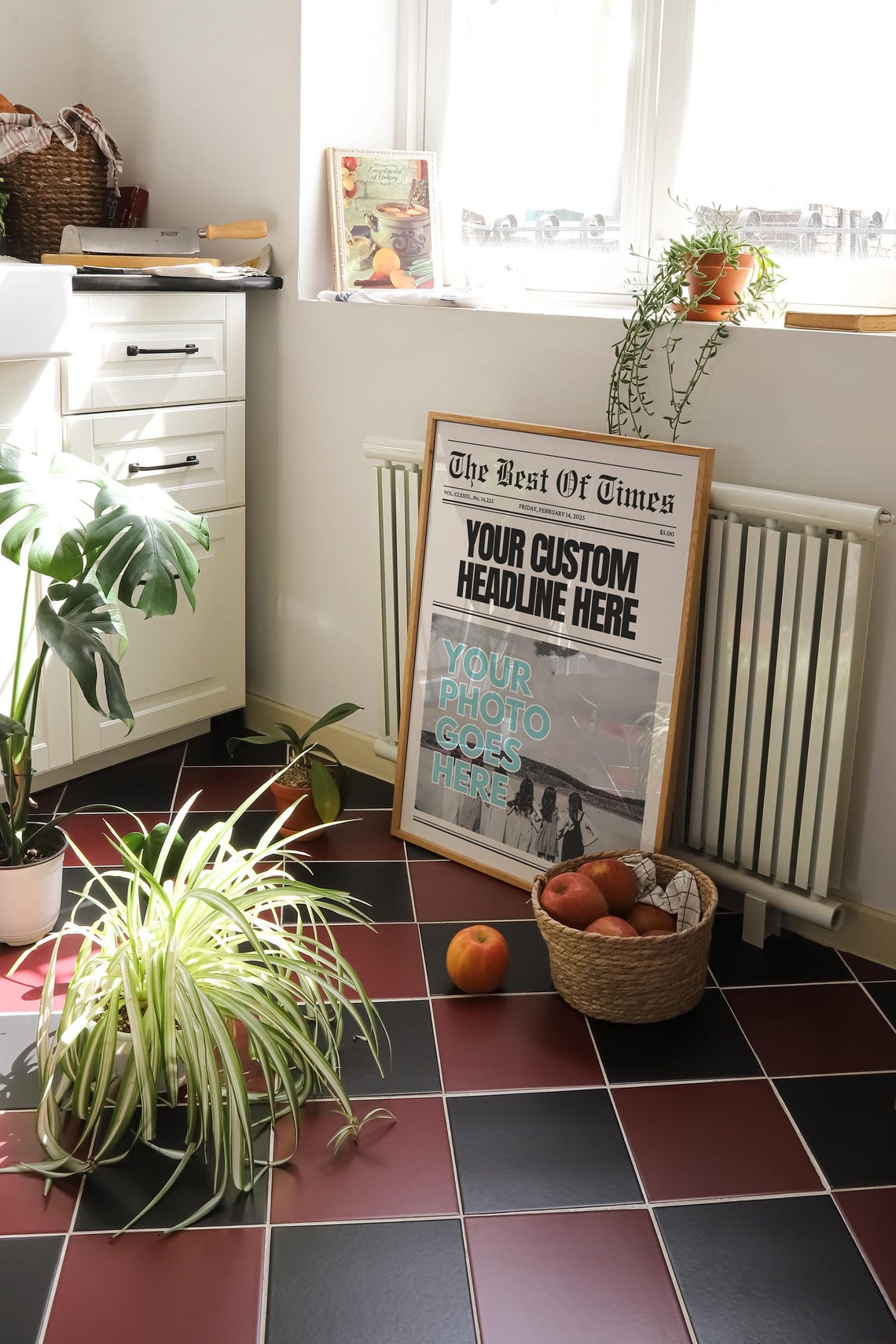 Custom Newspaper Print Custom Wall Art Cute Apartment Decor College Dorm Poster Gift Kikiandnim Wall Art - Image 3