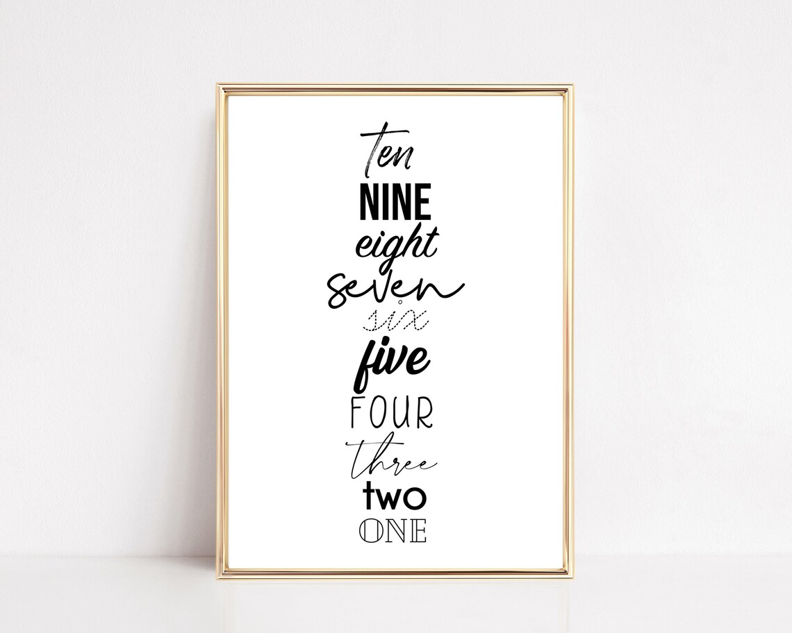 New Years Countdown New Years Eve Decor Poster