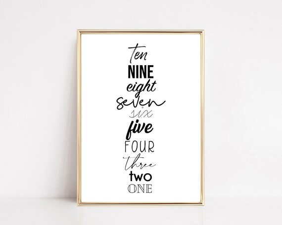 New Years Countdown New Years Eve Decor Poster
