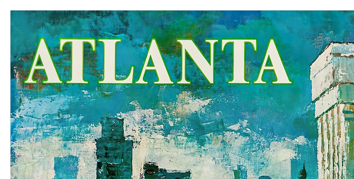 Atlanta Vintage Travel Poster Art Print, Georgia - Image 2