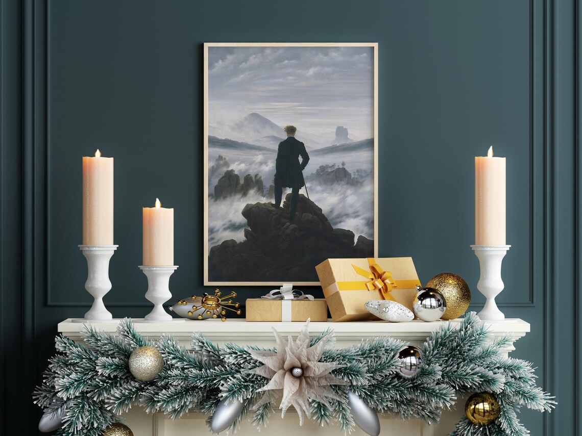 Caspar David Friedrich Wanderer Above The Sea Of Fog Painting Poster - Image 5