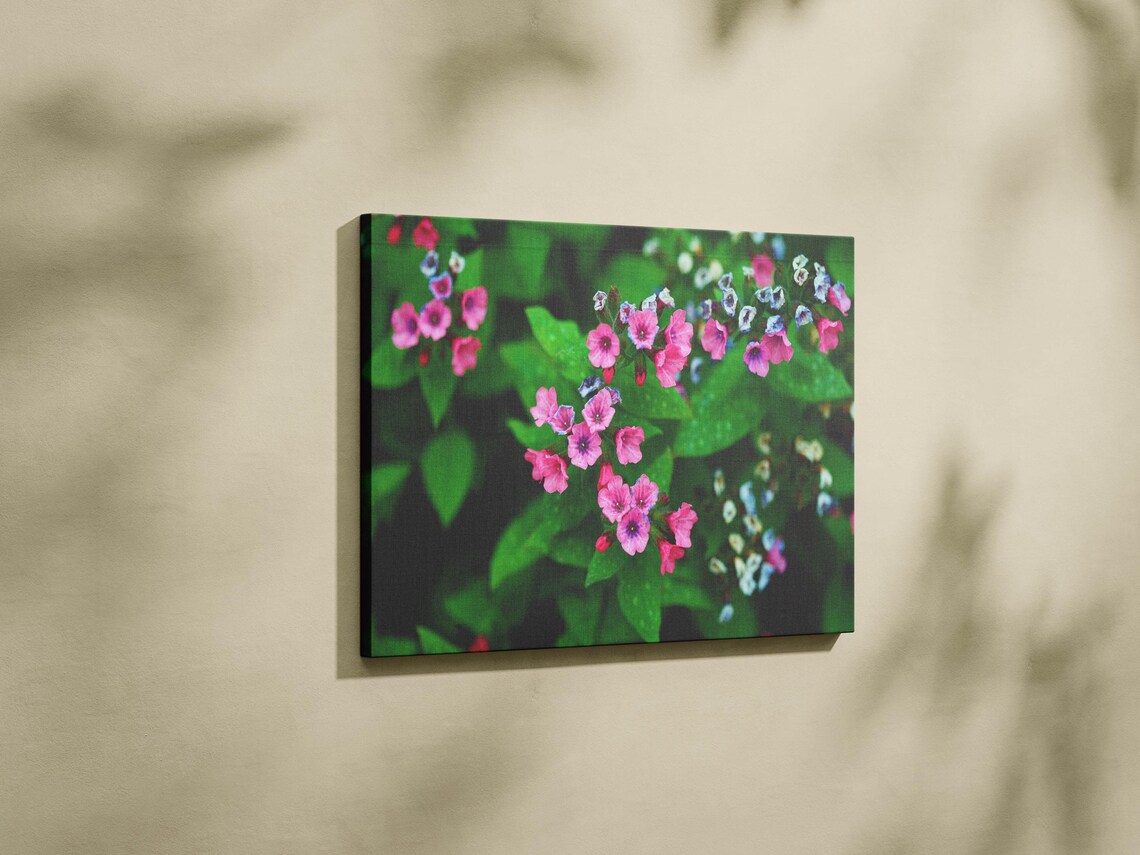 Wild Spring Flowers I Pink Pastel Colours Luxury Print Home Decor Wall Art Gift Nature Design Room Decor Ready To Hang