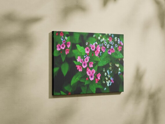 Wild Spring Flowers I Pink Pastel Colours Luxury Print Home Decor Wall Art Gift Nature Design Room Decor Ready To Hang