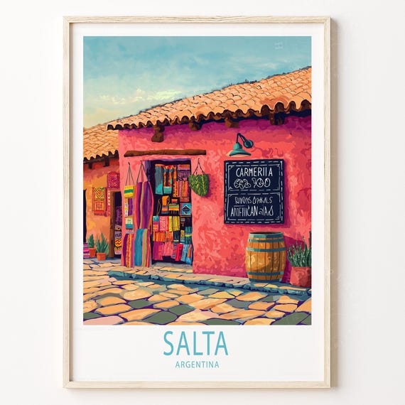 Salta Argentina Travel Poster Wall Art Print Home Decor Gifts Personalised