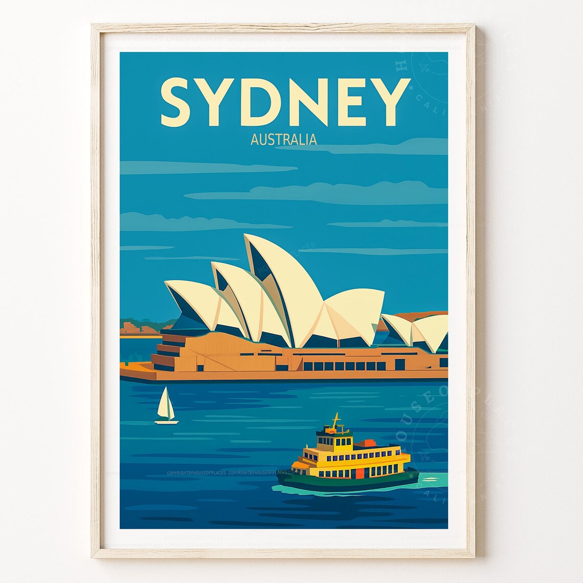 Sydney Australia Travel Poster, Travel Poster