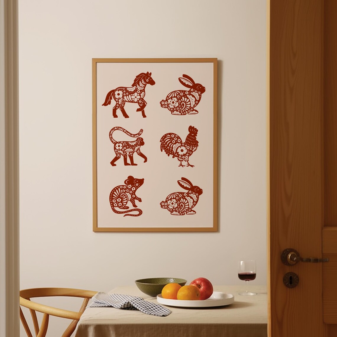 Custom Chinese Zodiac Illustration Art Print