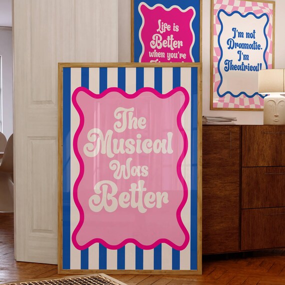Musical Theatre Quote Set Of 3 Funny Drama Sayings Teen Gift Art Print