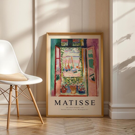 Matisse The Open Window 1905 Fauvist Painting Reproduction Art Poster
