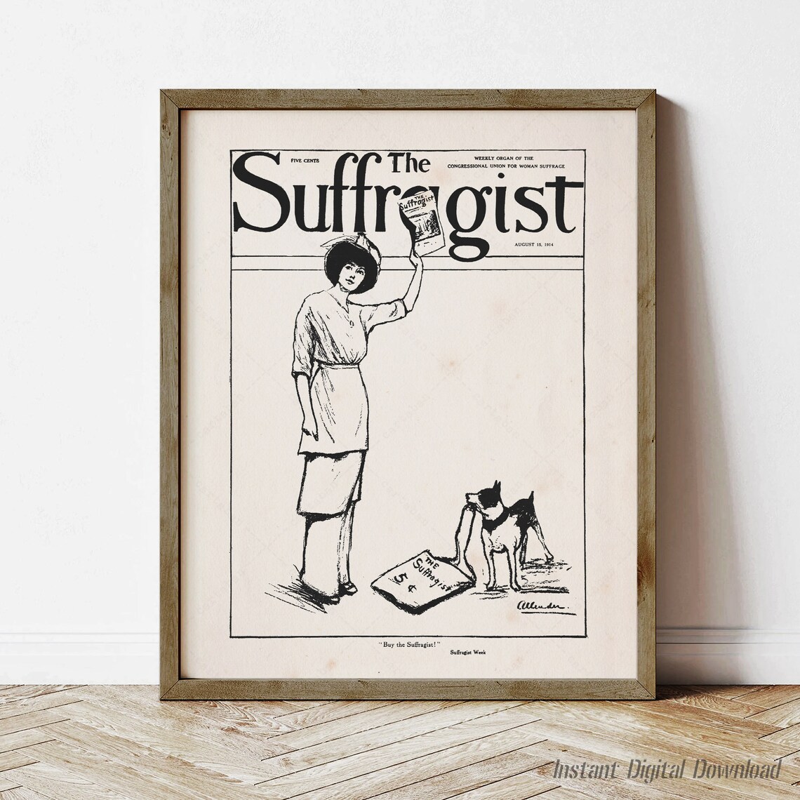 The Suffragist, Volume 2 Issue 33, August 1914 Art Print