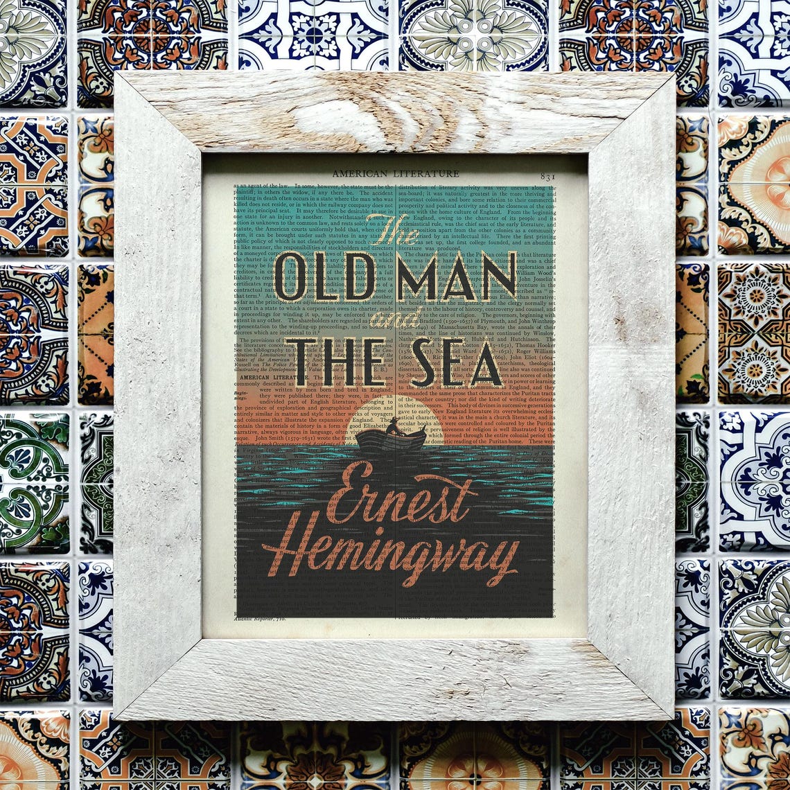 Ernest Hemingway Old Man And The Sea Sunset Fisherman Art Print Poster - Image 4