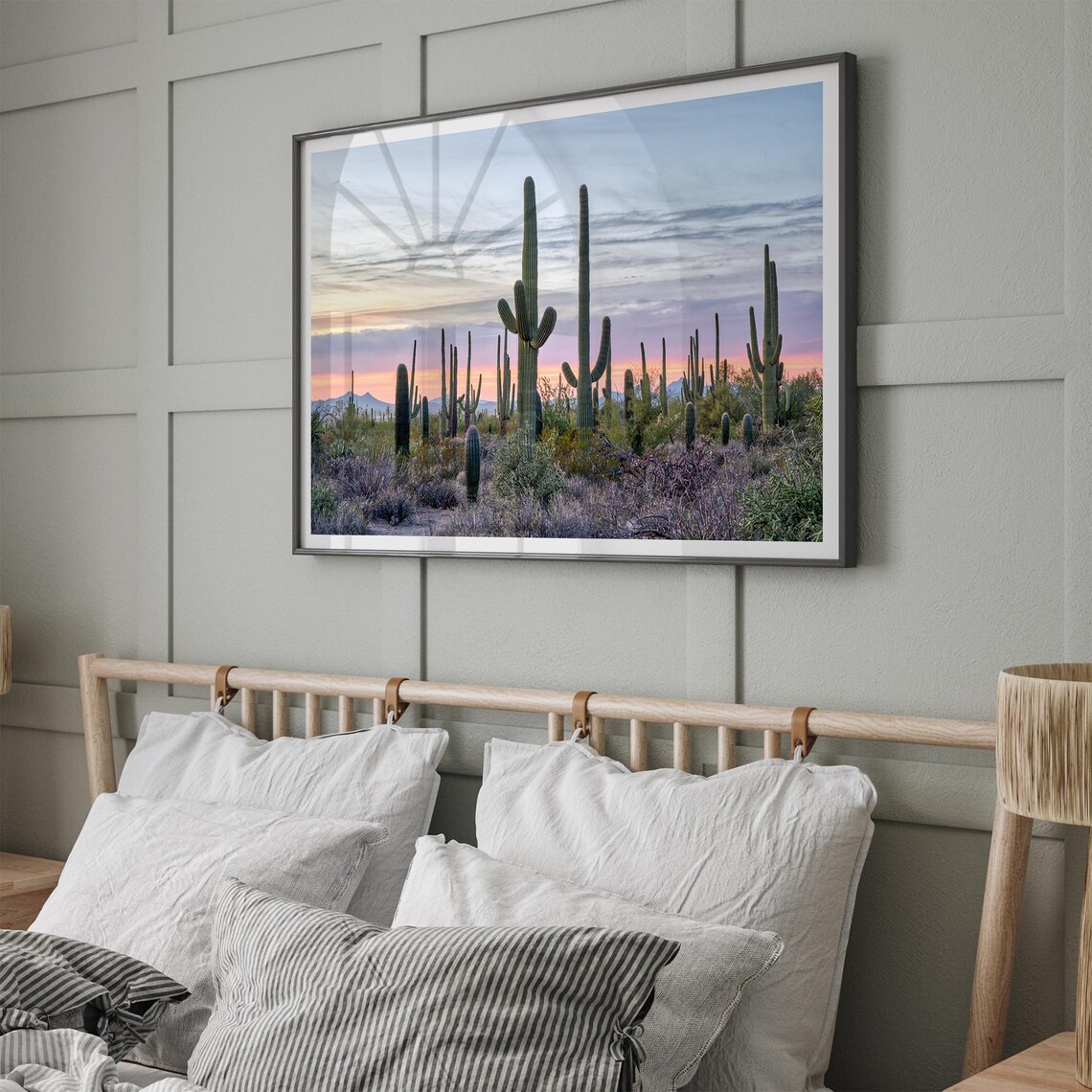 Saguaro Sunset Southwest Desert Cactus Art Print - Image 2