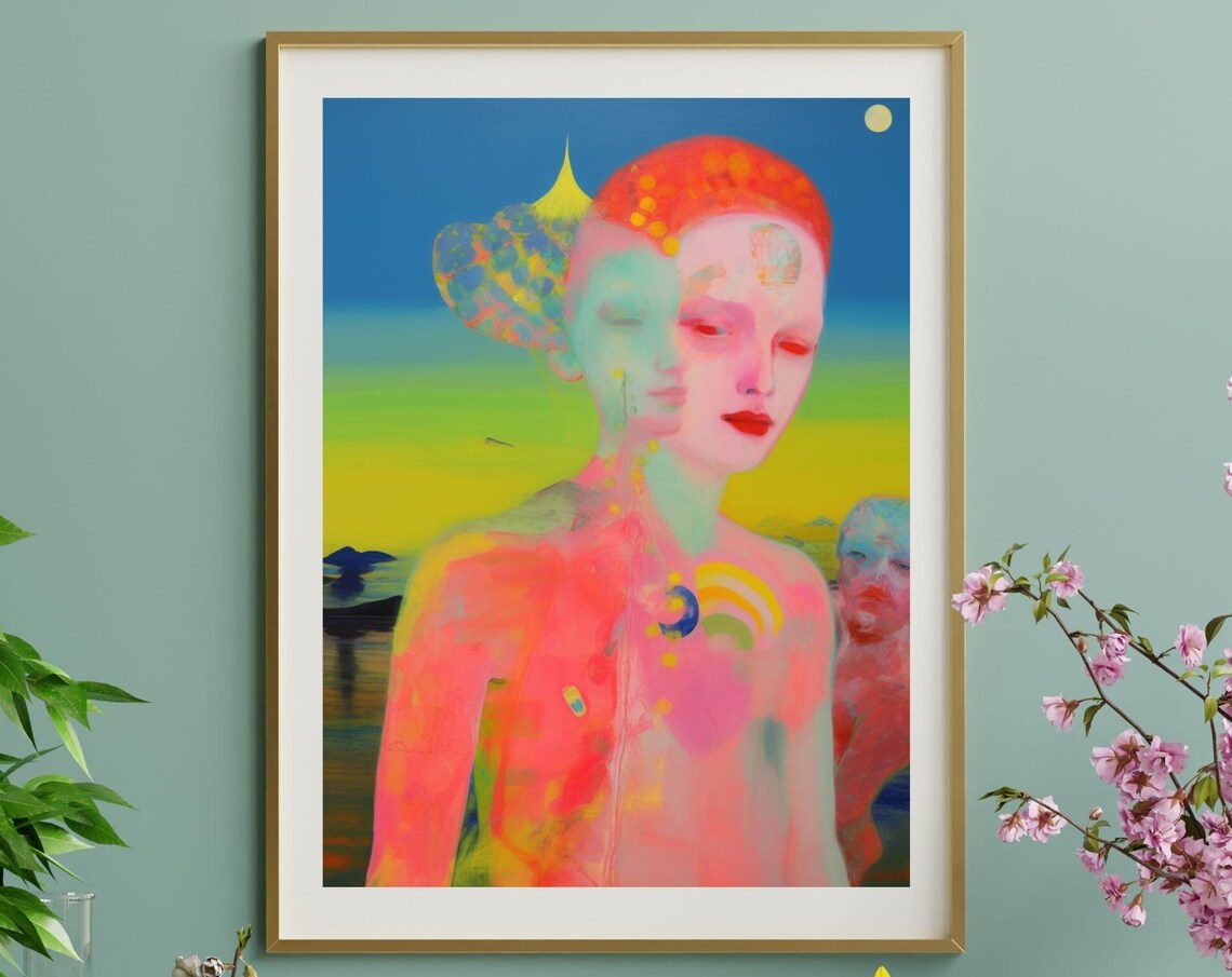 Serotonin No2 Unique Canvas Art Print