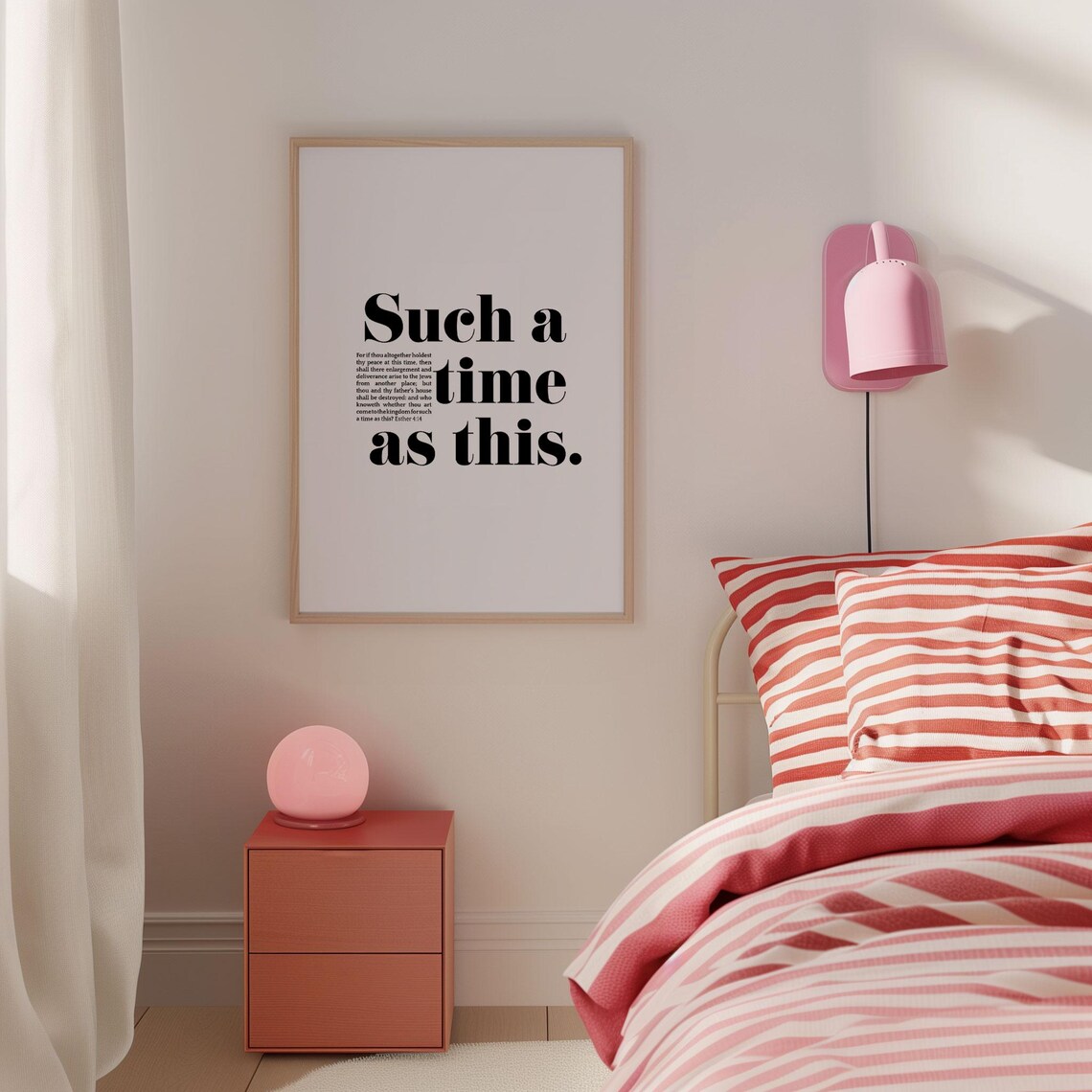 Esther 4 14 Kjv Bible Verse Wall Art Such A Time As This Christian Poster Quote Faith Print Women Of The Bible Quotes - Image 2