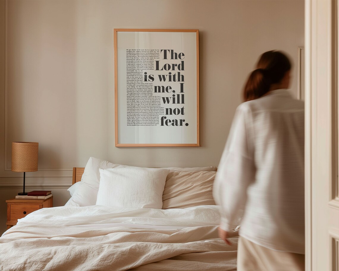 Psalm 118 Scripture Poster, Modern Christian Verse - Image 5