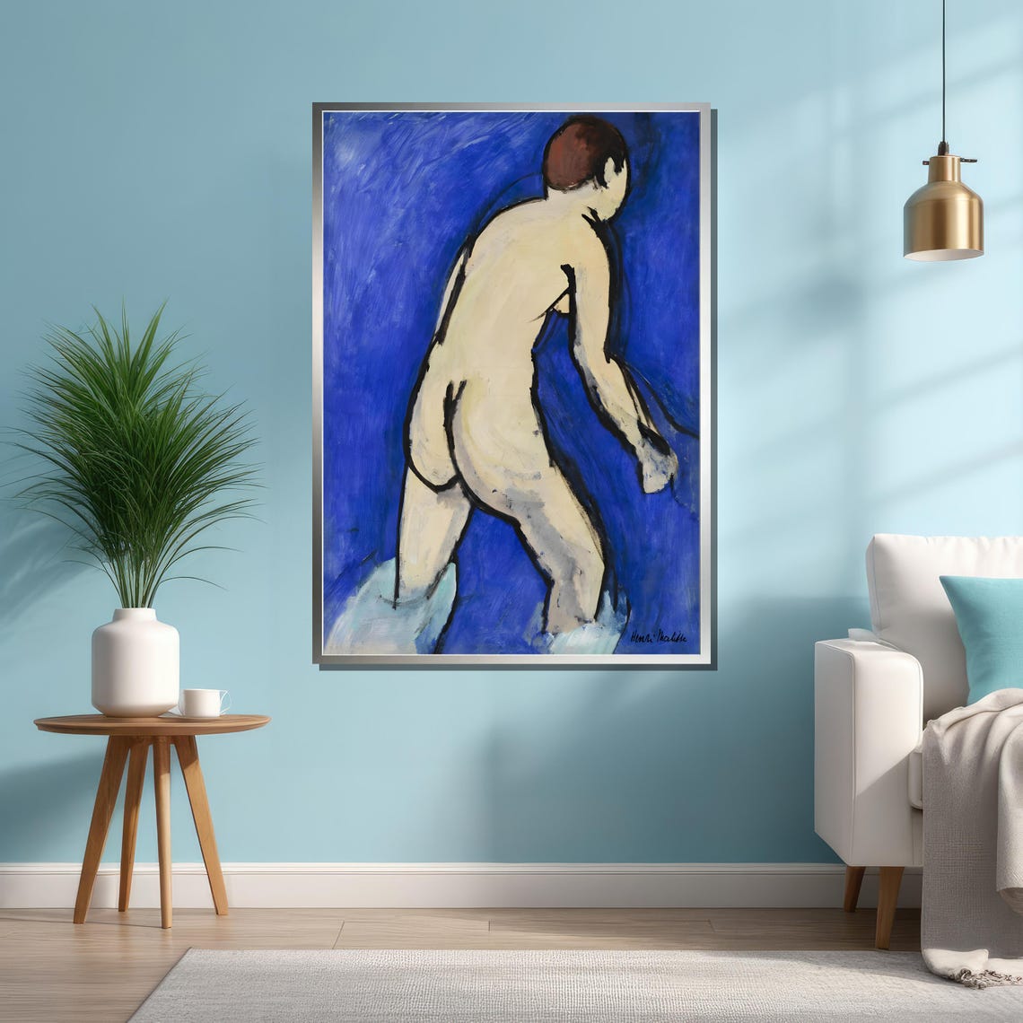 Henri Matisse Painting The Bather Ready To Hang Modern Art Masterpiece For Living Room Or Office Decor - Image 4
