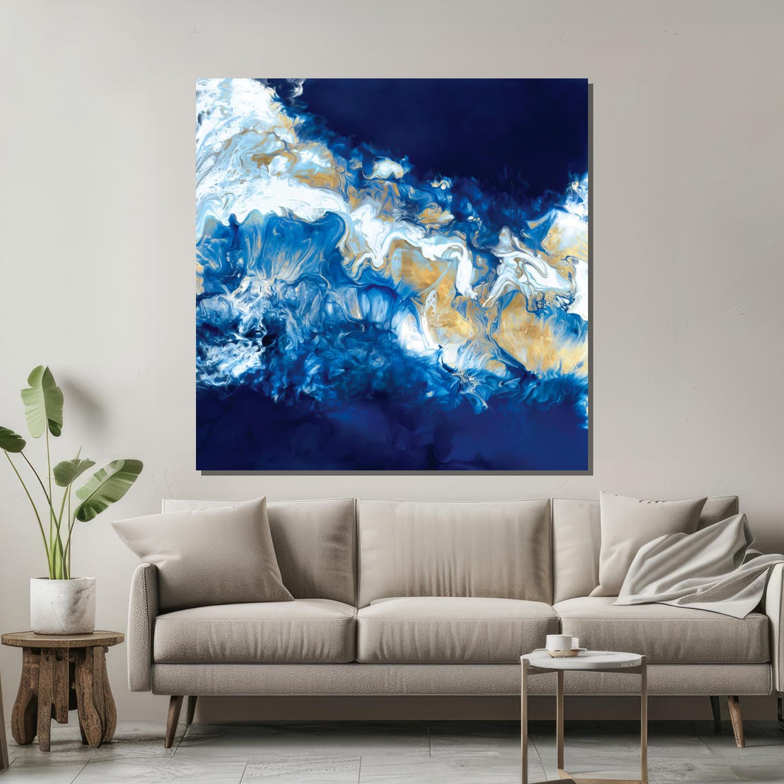 Abstract Ocean Art Bring The Serenity Of The Sea To Your Space With Bold Elegant Wall Decor - Image 2