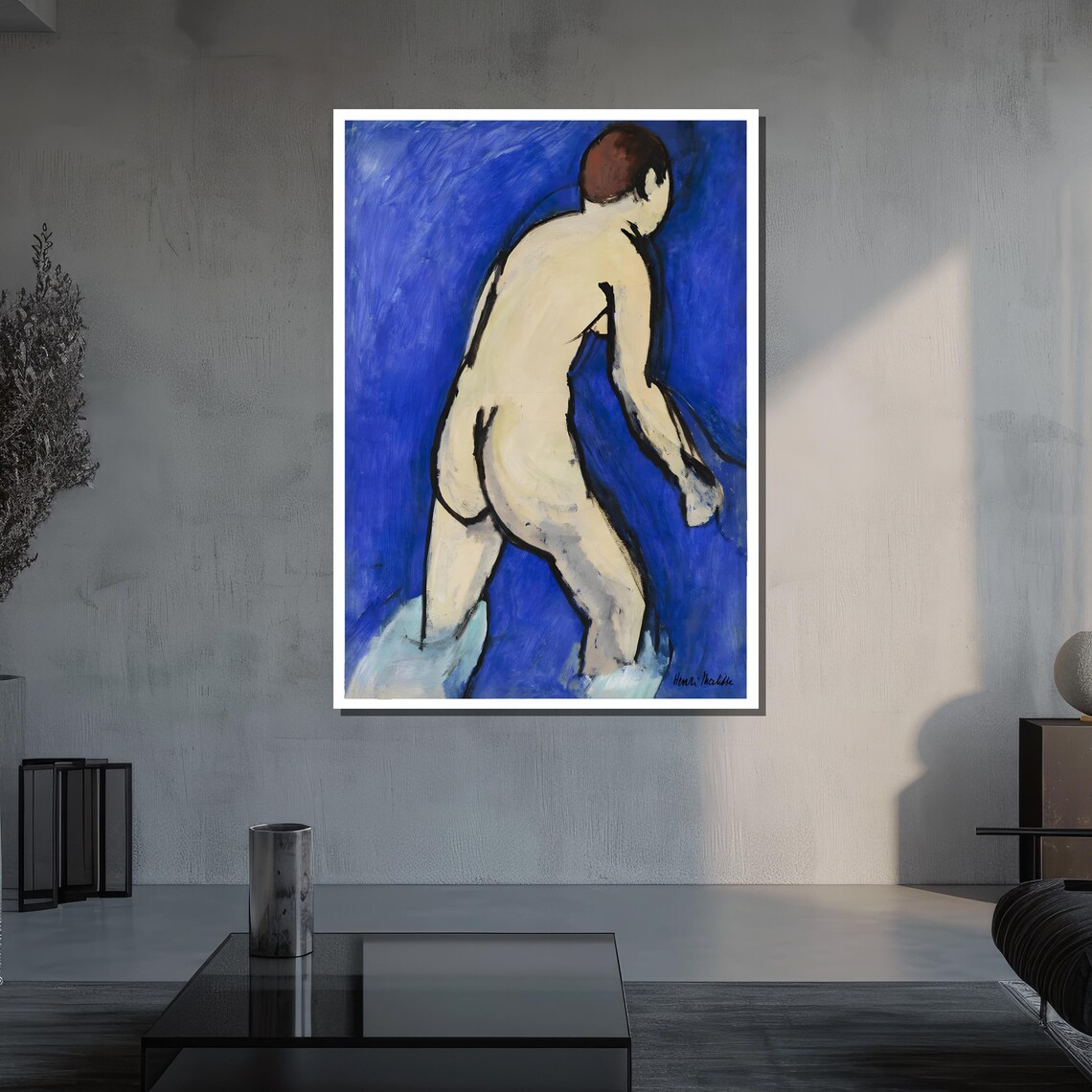 Henri Matisse Blue Nude Bather Figure Fauvist Classic Art Poster - Image 3