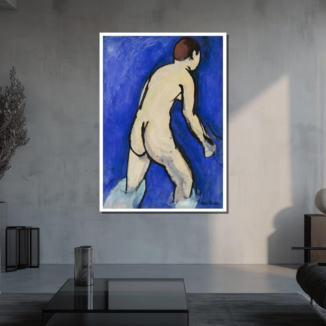 Henri Matisse Painting The Bather Ready To Hang Modern Art Masterpiece For Living Room Or Office Decor - Image 3