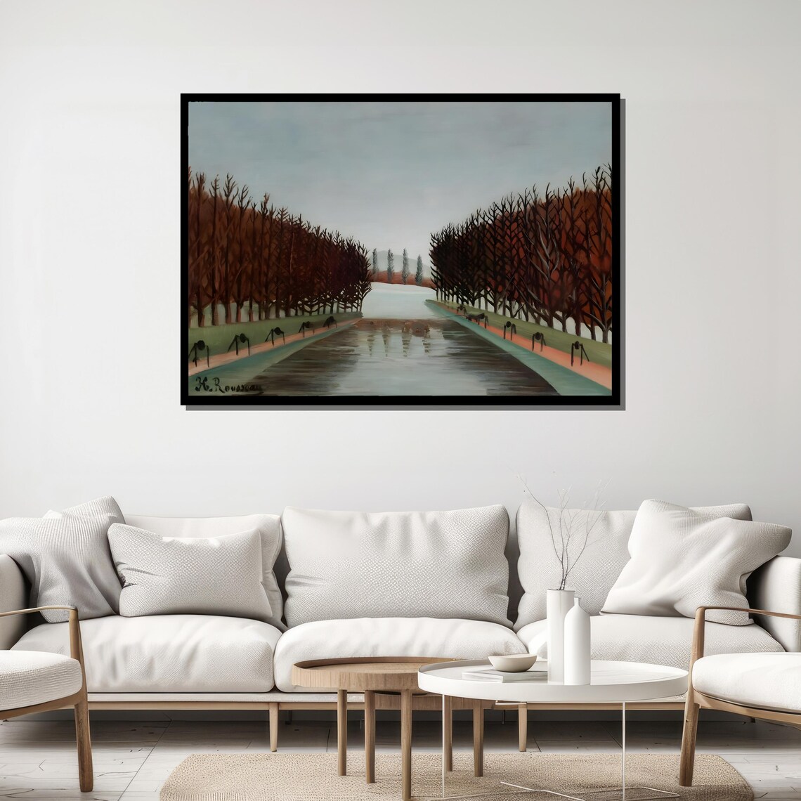 Henri Rousseau Tree Lined Avenue in Park Landscape Art Poster - Image 5