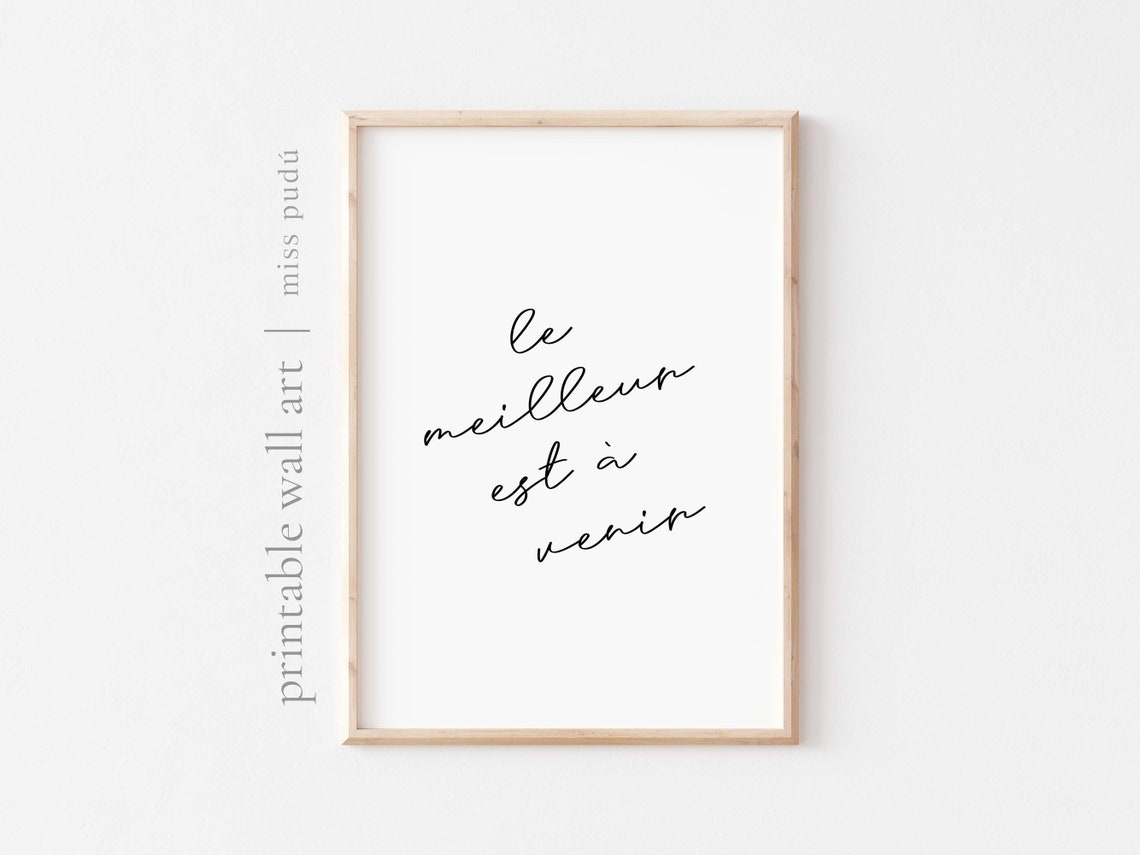Le Meilleur Est A Venir French The Best Is Yet To Come Poster
