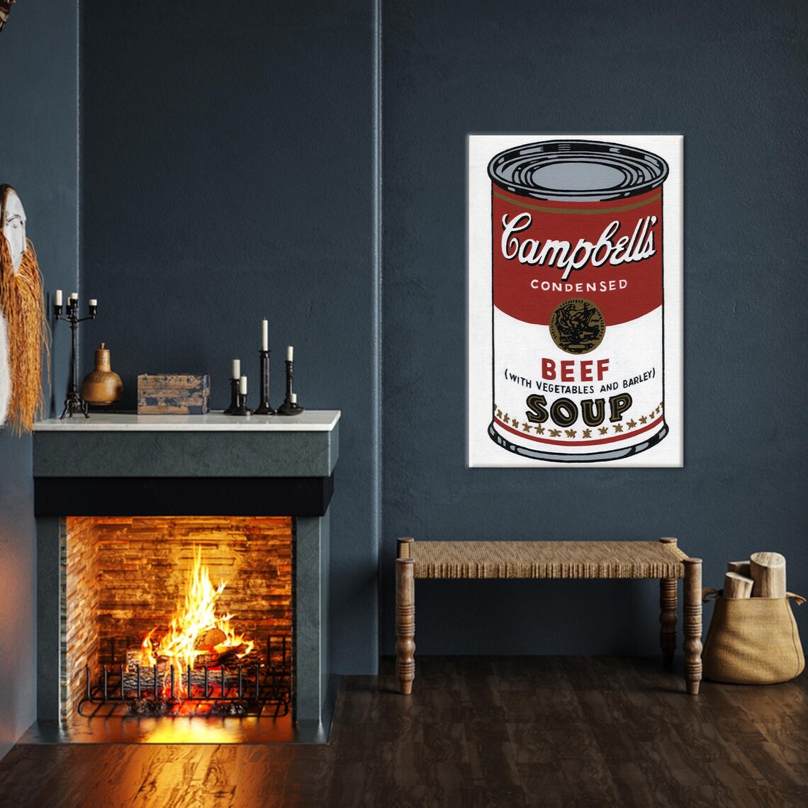 Campbells Soup Art Print, Modern Kitchen Decor
