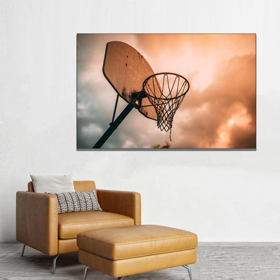 Basketball Canvas Art Gym Decor Sports Lover Gift