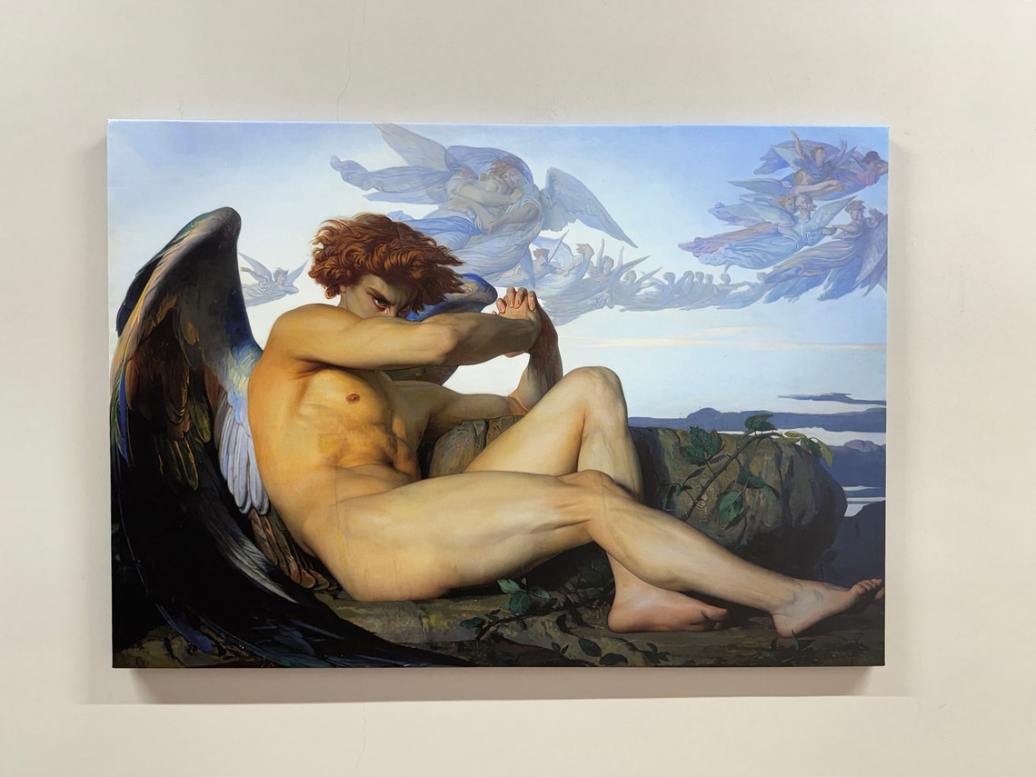 Fallen Angel Alexandre Cabanel Classic Academic Painting Poster