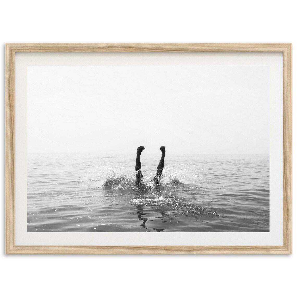 Vintage Beach Photography Art Print, Coastal Decor