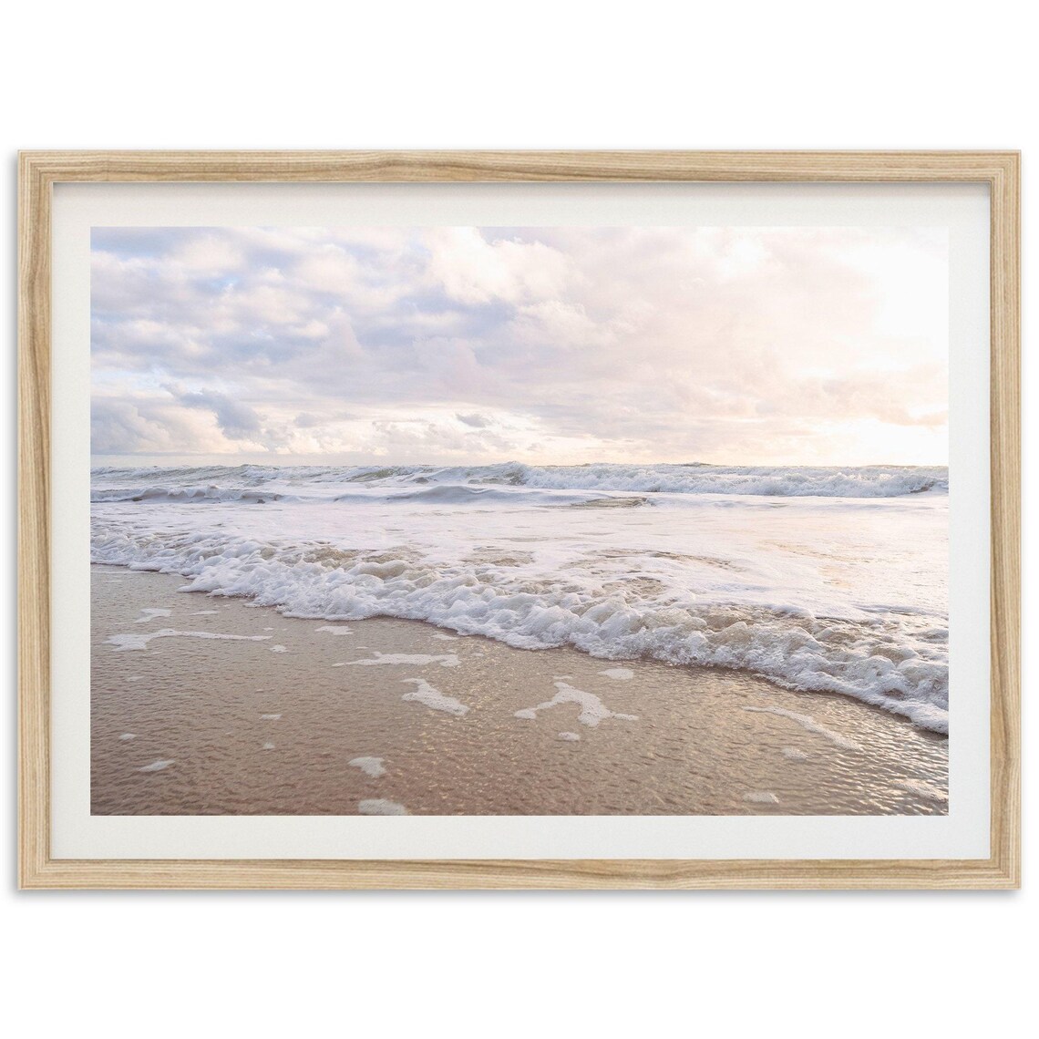Beach Sunset Minimalist Coastal Art Print