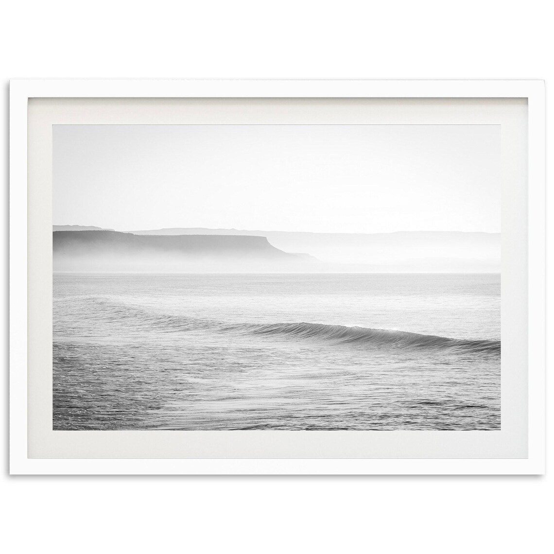 Baja Sunset Ocean Minimalist Surf Beach Art Print